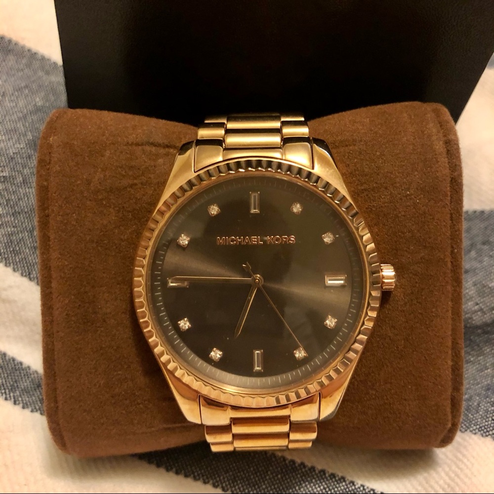Michael Kors Blake Brown Dial Rose Gold Watch